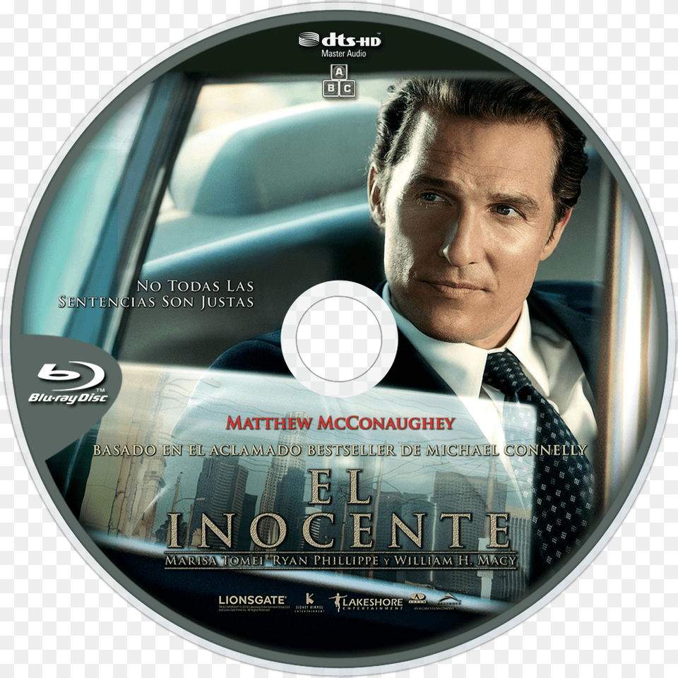 The Lincoln Lawyer Bluray Disc Image Lincoln Lawyer Movie Poster, Disk, Dvd, Adult, Person Png