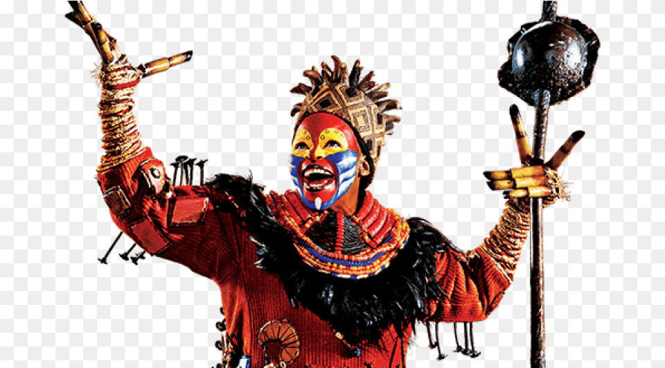 The Lion King Character Rafiki Lion King On Broadway Costumes, Carnival, Adult, Female, Person Free Transparent Png