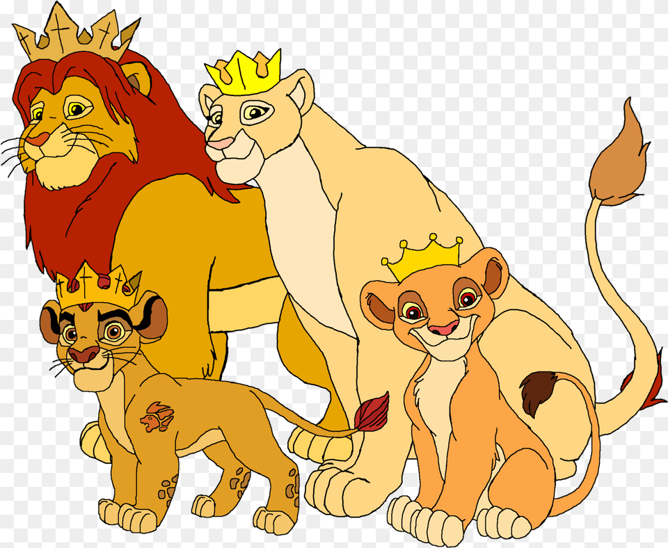 The Lion King Clipart No Worry King Simba And Queen Nala King Simba And Queen Nala, Animal, Mammal, Wildlife, Cartoon Free Png Download