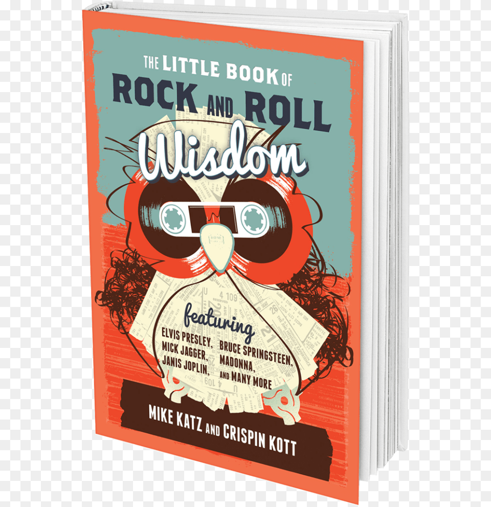 The Little Book Of Rock And Roll Wisdom By Crispin The Little Book Of Rock And Roll Wisdom, Advertisement, Poster, Publication, Person Free Png Download