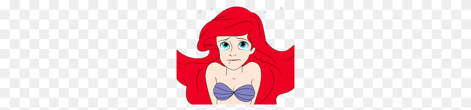 The Little Mermaid Animated Stickers, Baby, Person, Face, Head Png Image