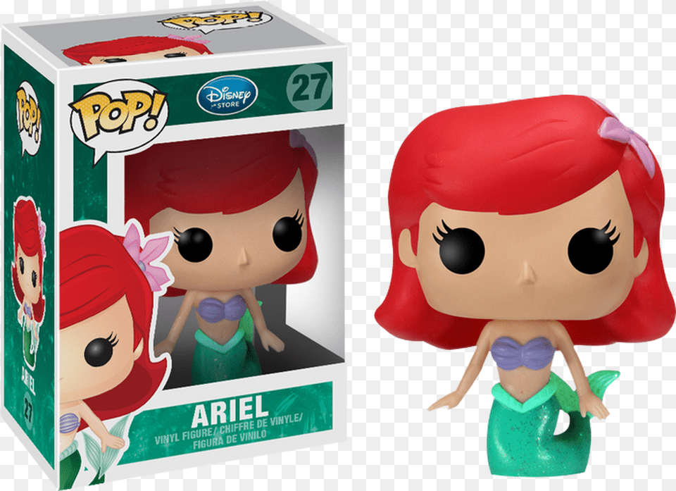 The Little Mermaid Ariel Funko Pop Disney, Doll, Toy, Baby, Person Free Png