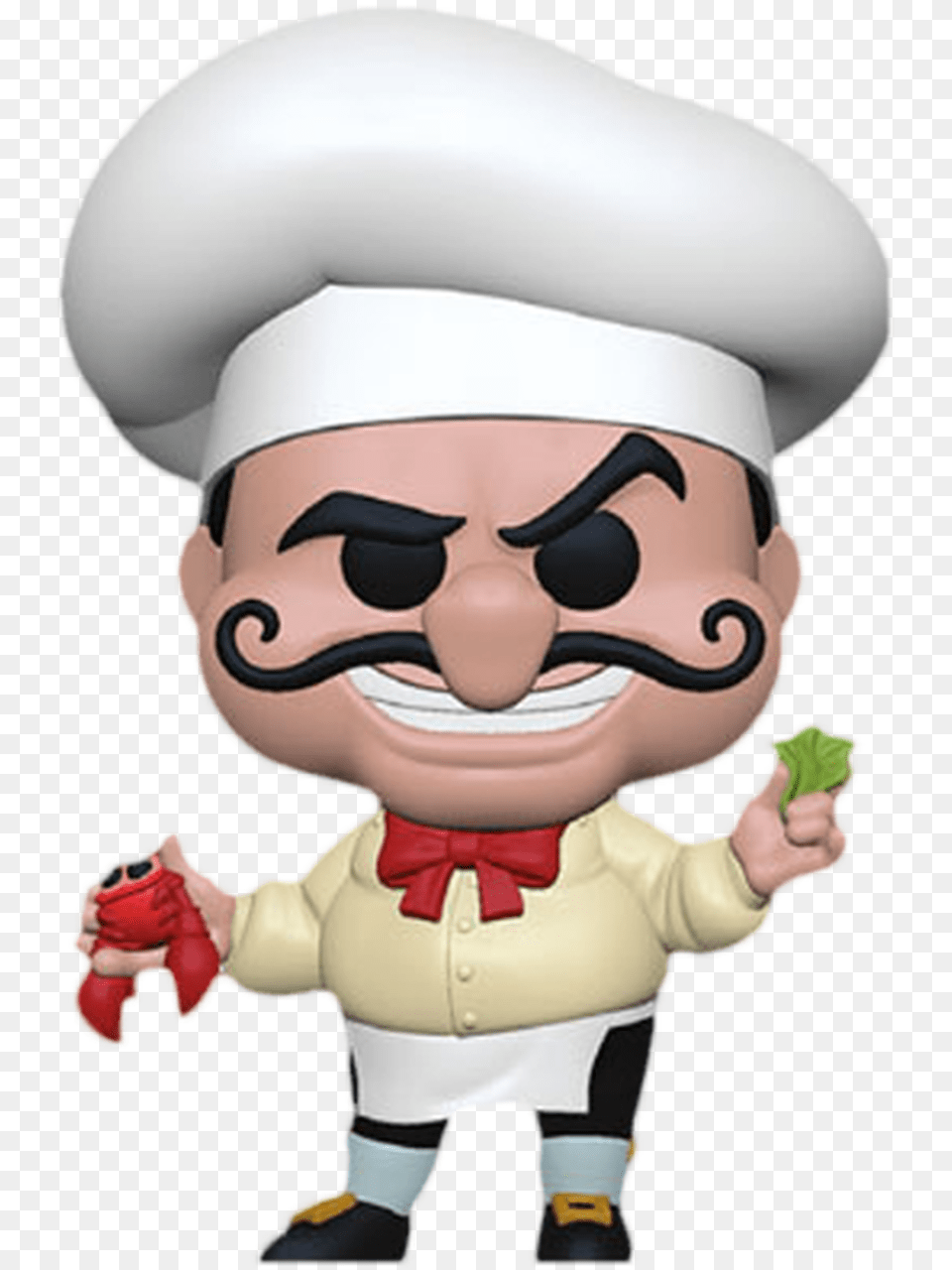 The Little Mermaid Chef Louis Little Mermaid, Baby, Person, Face, Head Free Png Download