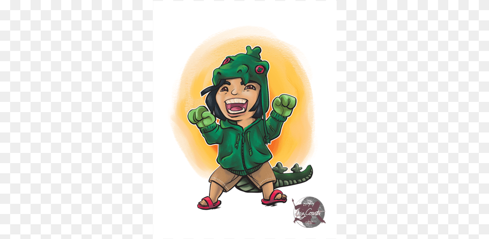 The Littlest Kaiju Kaiju, Baby, Person, Green, Face Png Image