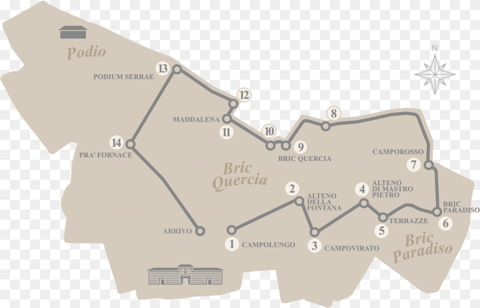 The Location Of The Grape S Road Tenuta Carretta, Chart, Plot, Map, Diagram Free Png Download
