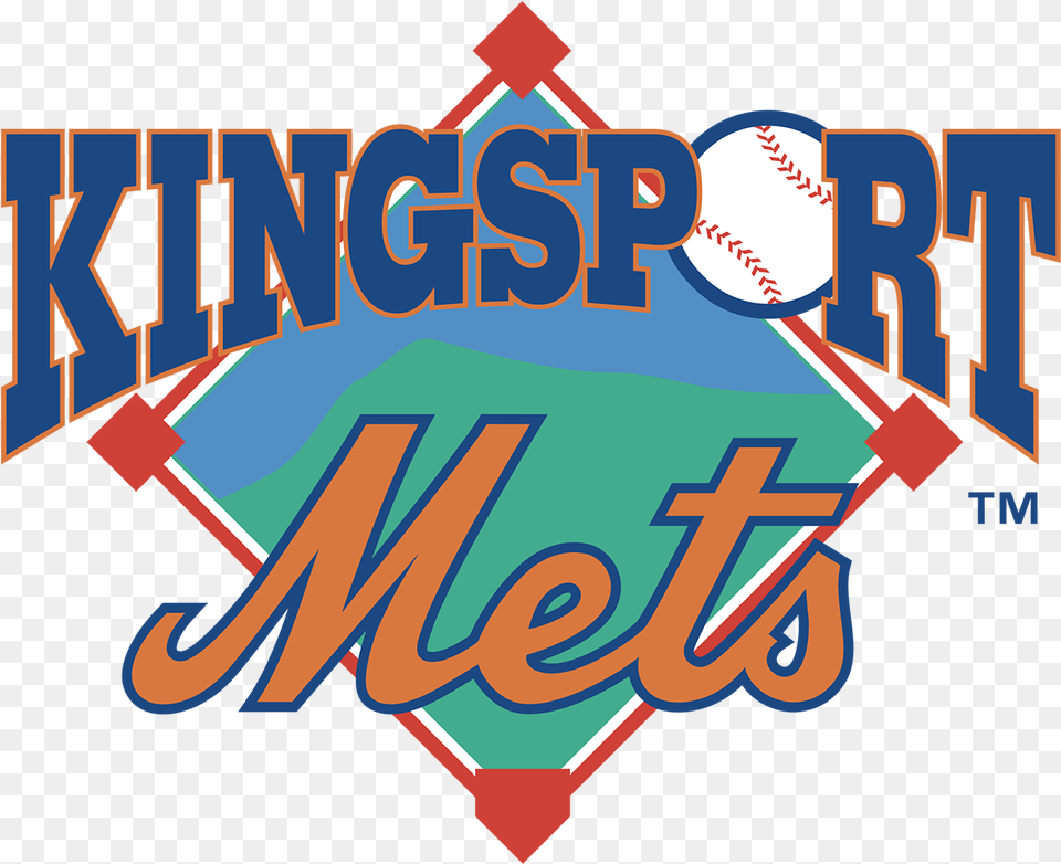 The Logo Of The Minor League Baseball Team The Kingsport Kingsport Mets, People, Person, Baseball Glove, Clothing Png