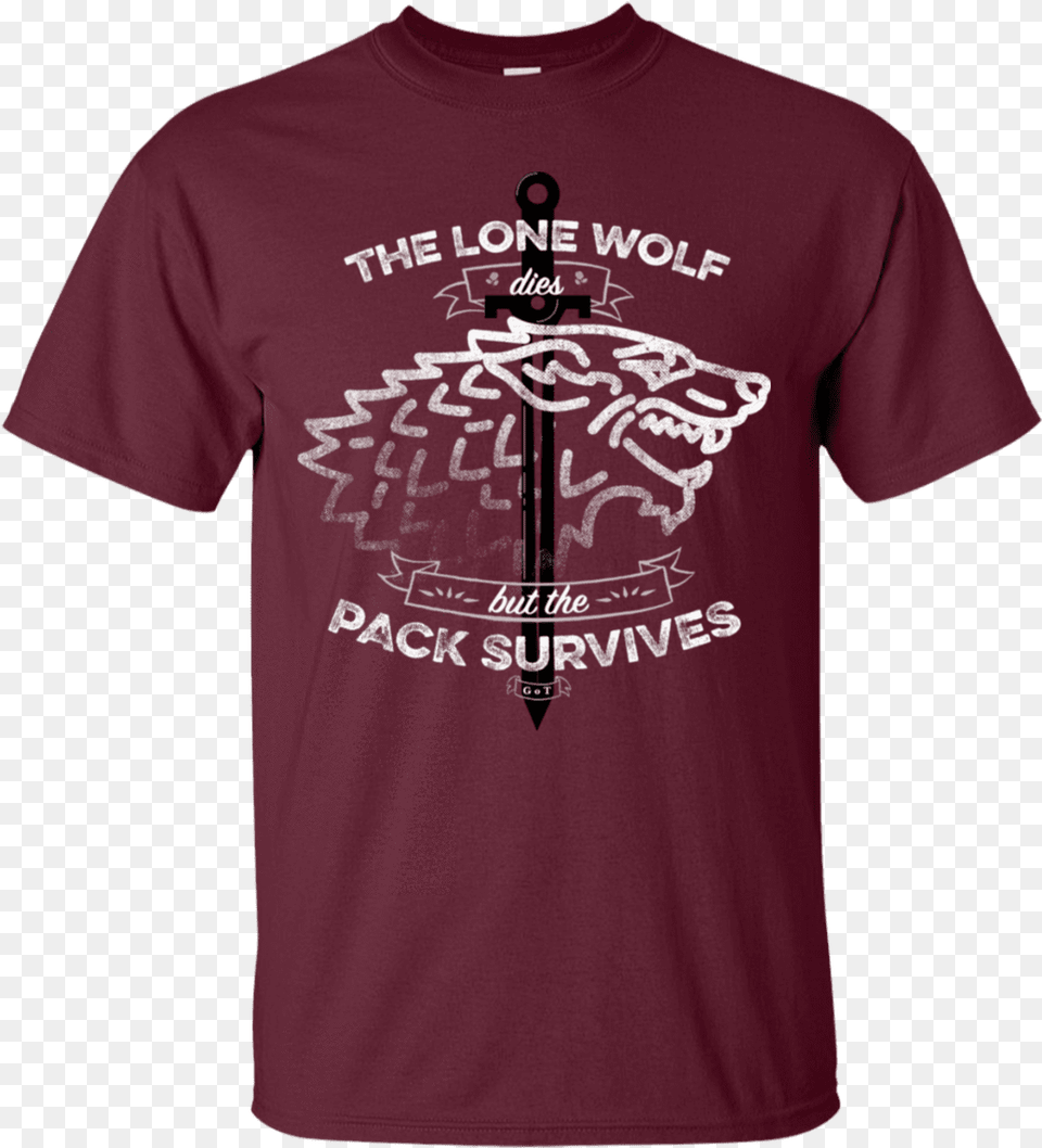 The Lone Wolf T Shirt T Shirt, Clothing, T-shirt, Electronics, Hardware Png Image
