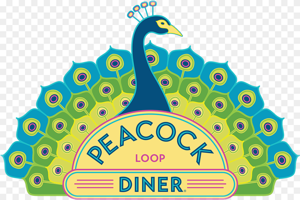 The Loop Peacock Diner Peacock Logo, Animal, Bird Free Transparent Png