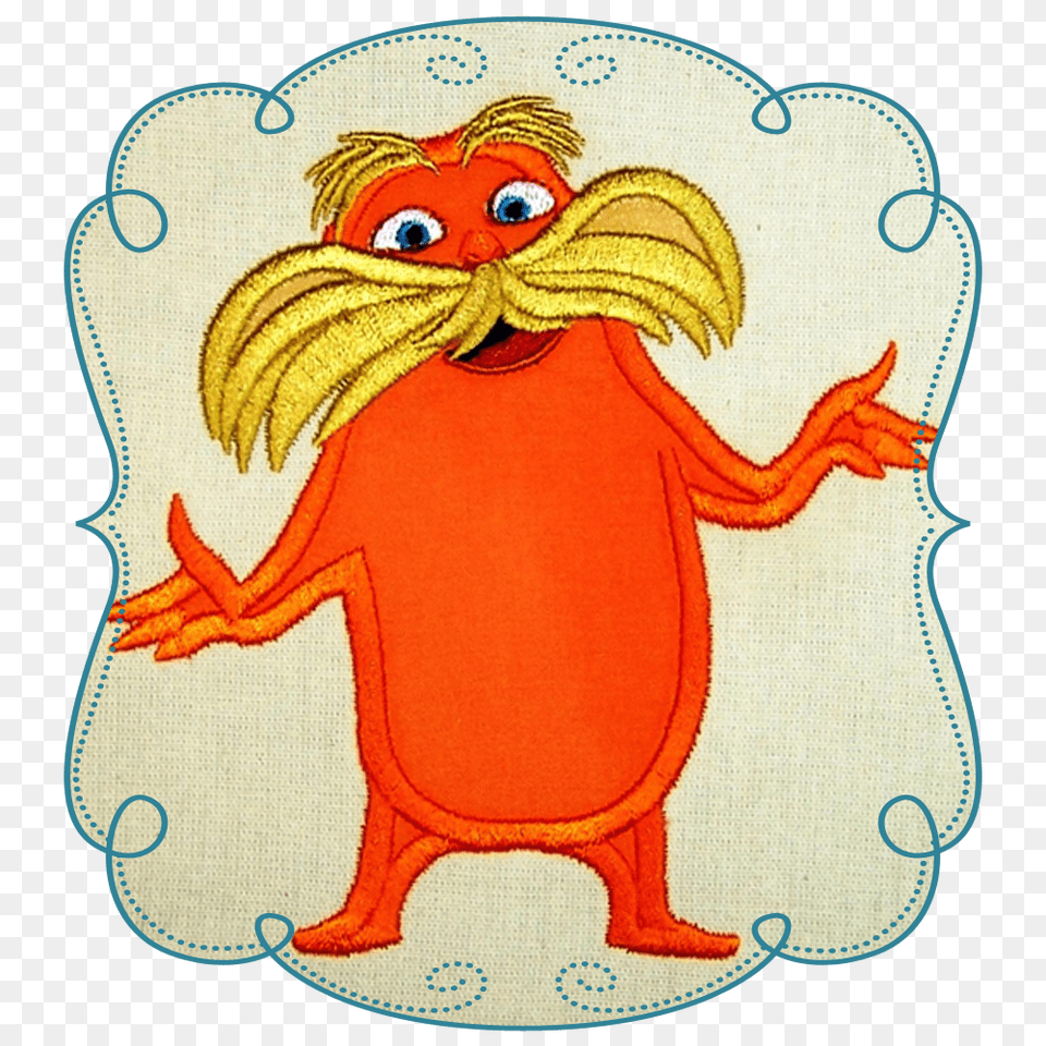 The Lorax Applique, Pattern, Home Decor, Rug, Baby Free Transparent Png