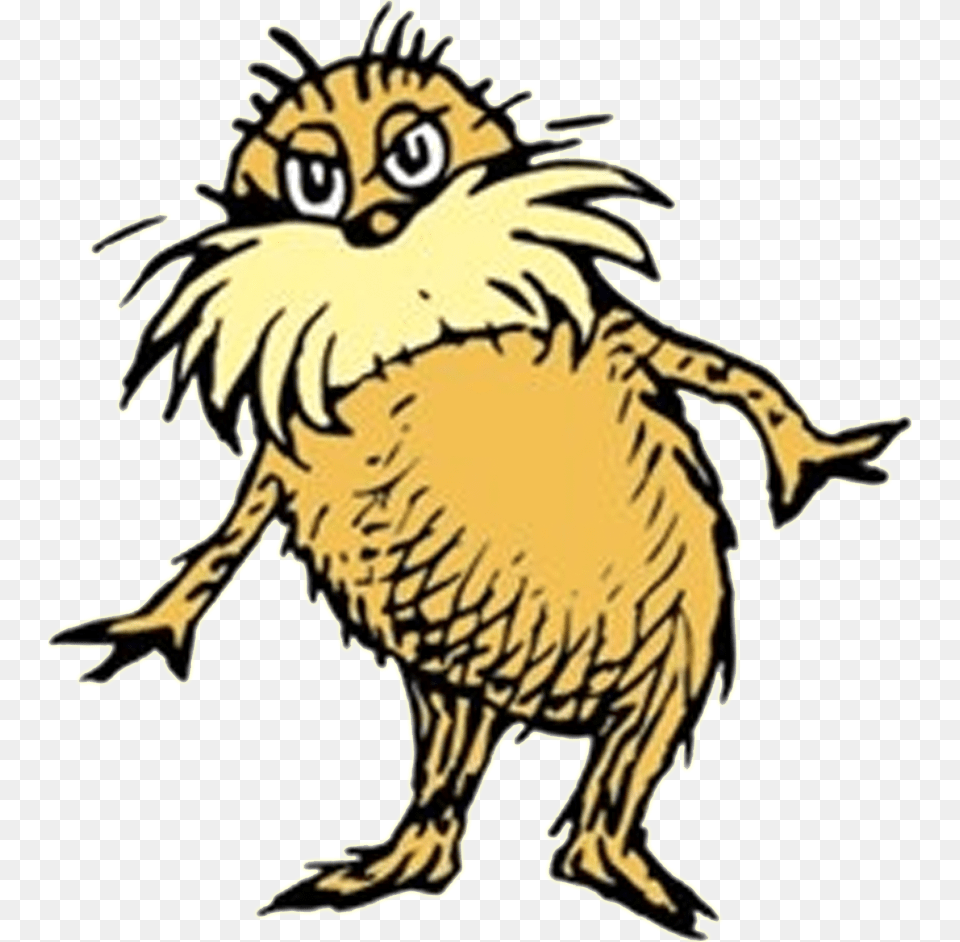 The Lorax The Cat In The Hat Once Ler Thing One Martha Lorax Dr Seuss Clip Art, Animal, Mammal, Tiger, Wildlife Png Image