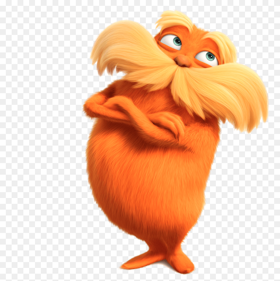 The Lorax Thinking, Animal, Cartoon, Bird, Mammal Free Png Download