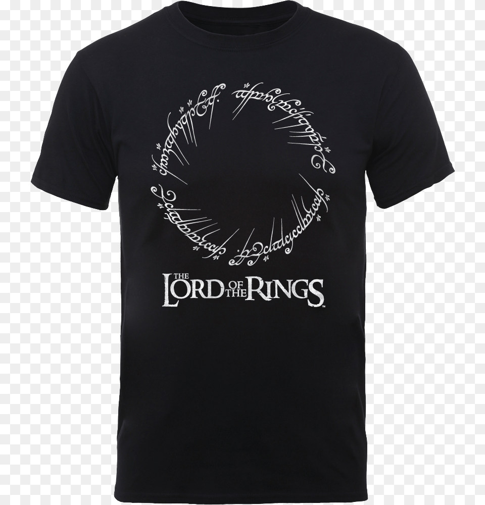 The Lord Of The Rings Black Men S T Shirt Onesie Lord Of The Rings, Clothing, T-shirt Free Png Download