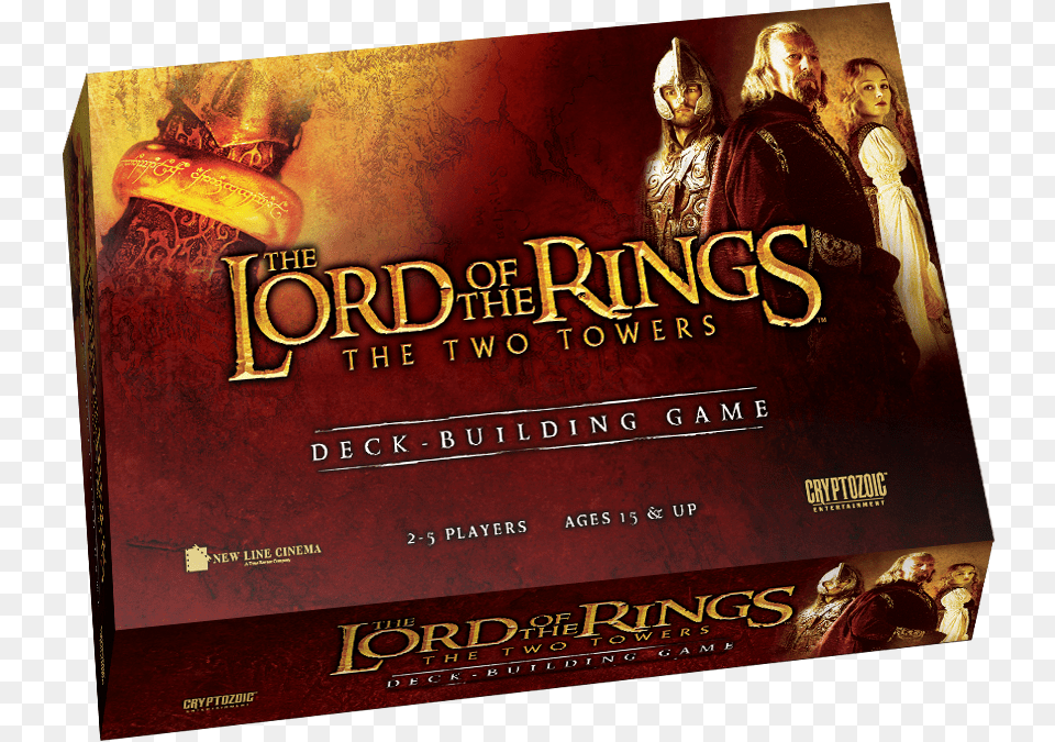 The Lord Of The Rings Cryptozoic Lord Of The Rings The Two Towers Deck Buildng, Advertisement, Book, Publication, Poster Free Transparent Png