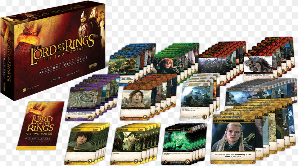 The Lord Of The Rings Lotr Deck Building Game, Book, Publication, Advertisement, Poster Free Png Download