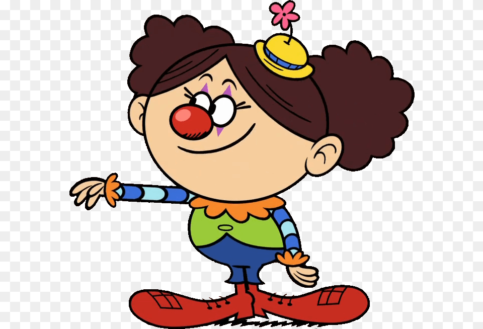 The Loud House Character Giggles The Clown, Cartoon, Baby, Person, Face Free Png