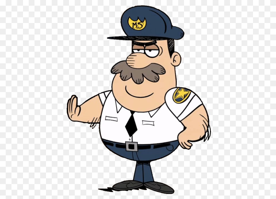 The Loud House Character Mall Cop, Cartoon, Baby, Person, Face Free Png Download