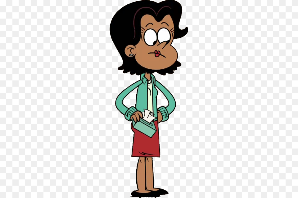 The Loud House Character Ms Shrinivas, Cartoon, Person, Face, Head Free Png