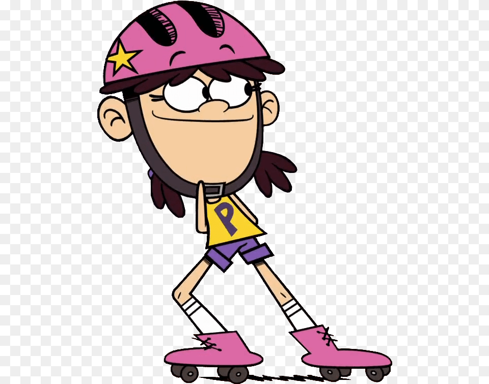 The Loud House Character Polly Pain On Rollerskates Polly Pain Loud House, Person, Cartoon, Face, Head Free Png Download