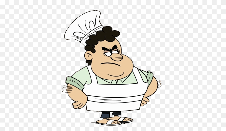 The Loud House Character Sergei The Chef, Cartoon, Baby, Person, Face Free Png