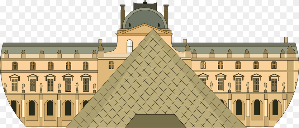 The Louvre Clipart, City, Architecture, Building, Urban Free Png Download