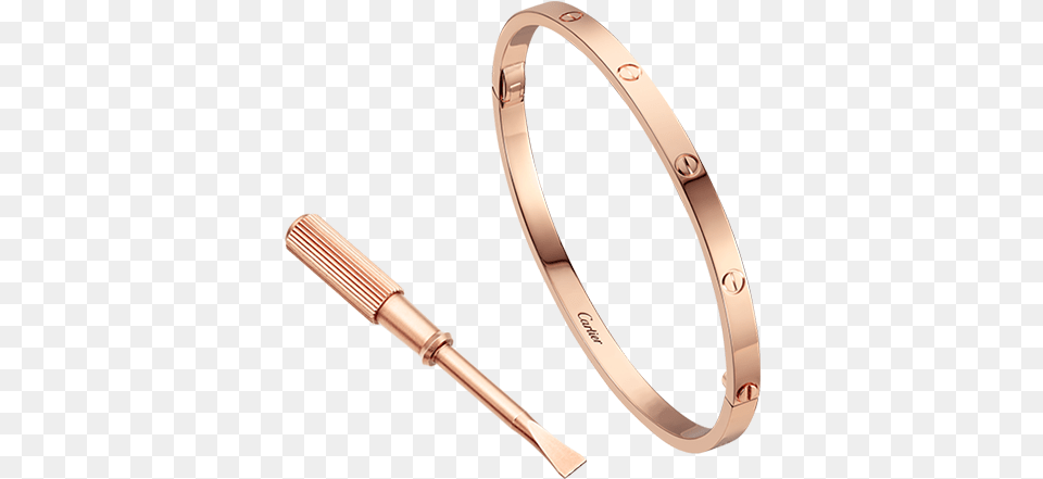 The Love De Cartier A Bracelet Named Desire Iconicon Love Bracelet Rose Gold Thin, Accessories, Device, Smoke Pipe, Jewelry Png Image