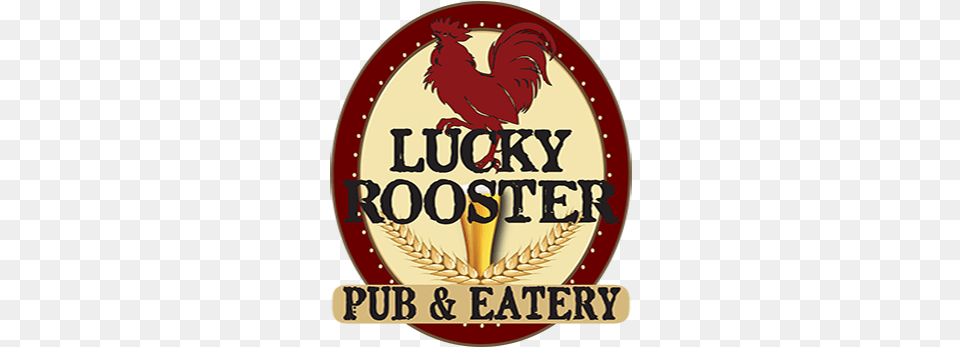 The Lucky Rooster Logo Rooster, Poultry, Fowl, Food, Dessert Free Png