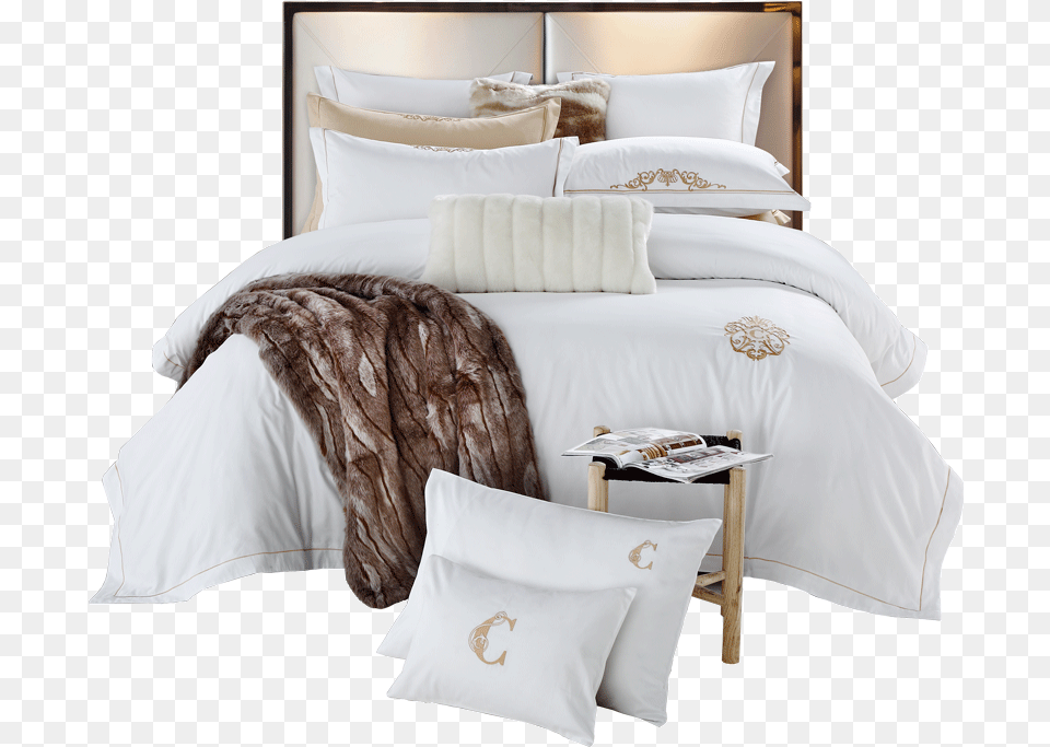 The Luxury Hotel Use 100 Cotton 4pcs Comforter Bedding, Cushion, Home Decor, Linen, Furniture Png Image