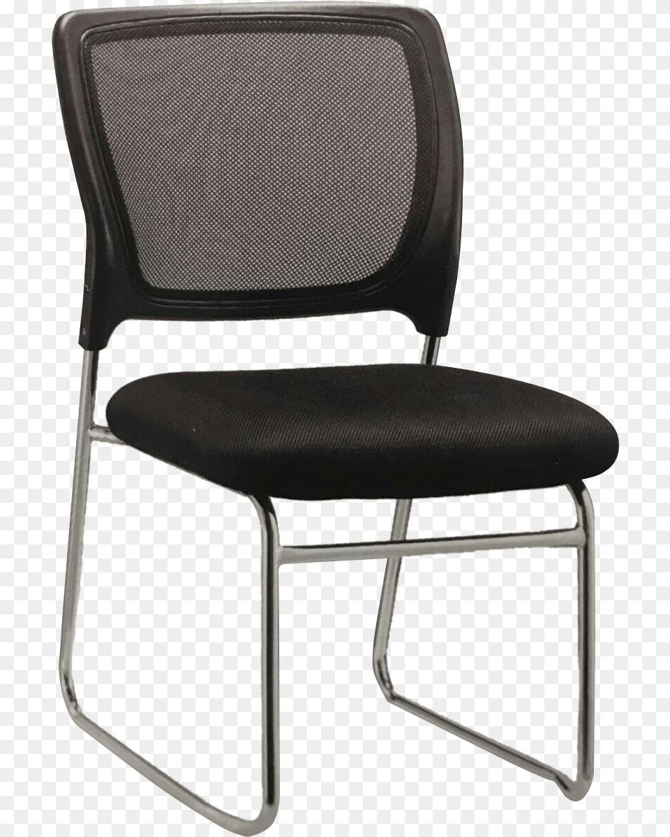 The Maark Black Color Visitors Chairs Chair, Furniture Free Png Download