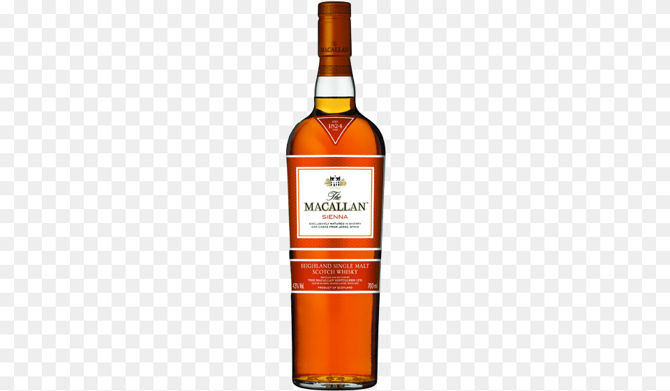 The Macallan 1824 Sienna Macallan Sienna 1824 Series, Alcohol, Beverage, Liquor, Whisky Png Image