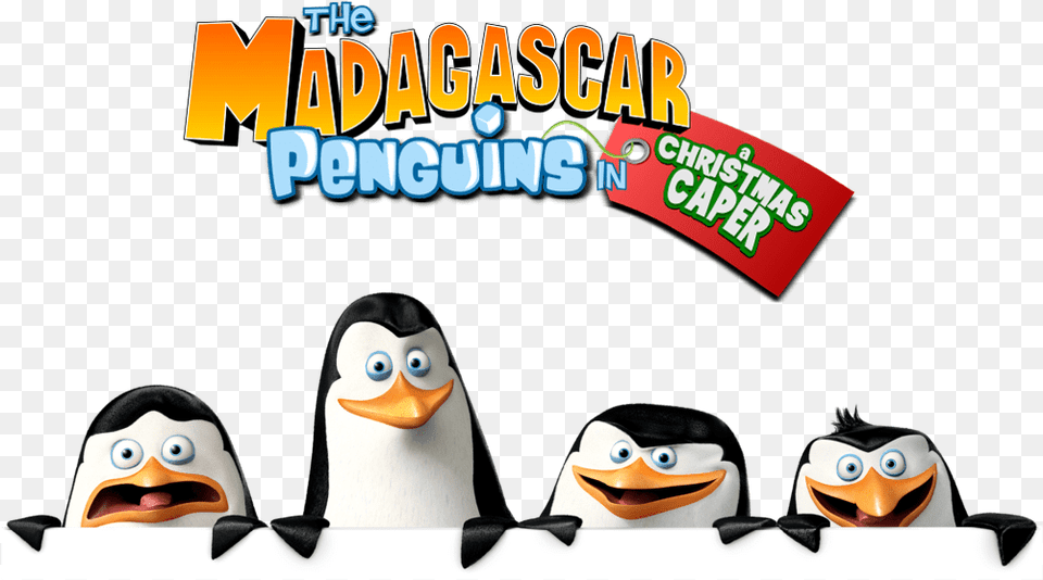 The Madagascar Penguins In A Christmas Madagascar Penguins In A Christmas Caper Logo, Animal, Bird, Penguin, Baby Free Transparent Png