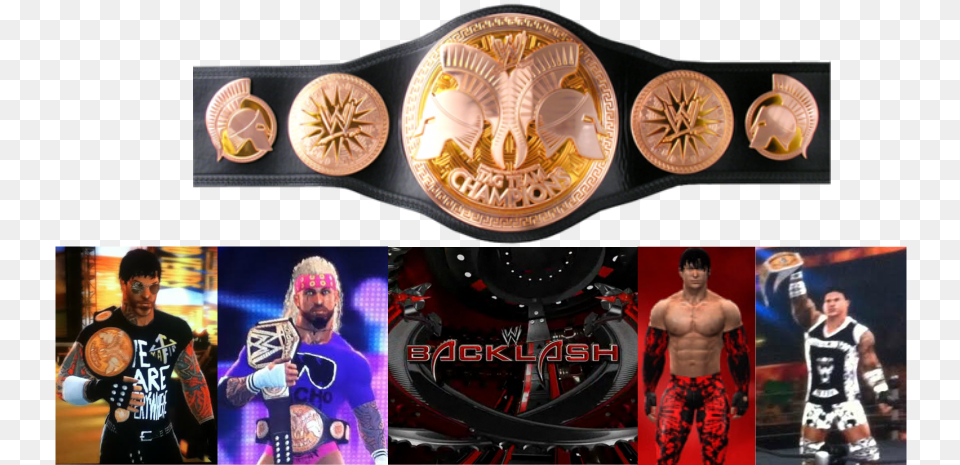 The Mafia Vs The Rustlersazureamplamb For Tcf Tag Team Wwe Tag Team Championship Belt, Adult, Boy, Male, Man Free Png