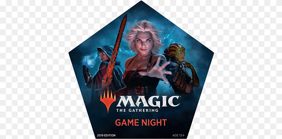 The Magic Librarities Mtg Game Night 2019, Adult, Poster, Person, Woman Png Image