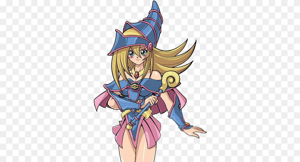 The Magic Of Internet Dark Magician Girl Animated Gif, Book, Comics, Publication, Baby Png Image