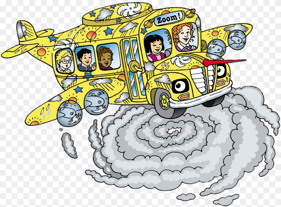 The Magic School Bus On A Cloud Magic School Bus, Book, Comics, Publication, Person Png Image