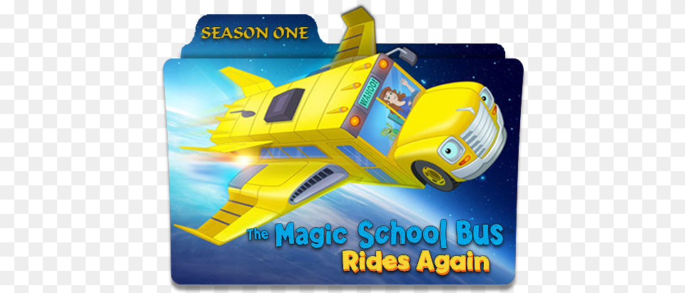 The Magic School Bus Rides Again 2017folder Icon Magic Magic School Bus Rides Again, Aircraft, Airplane, Transportation, Vehicle Png Image