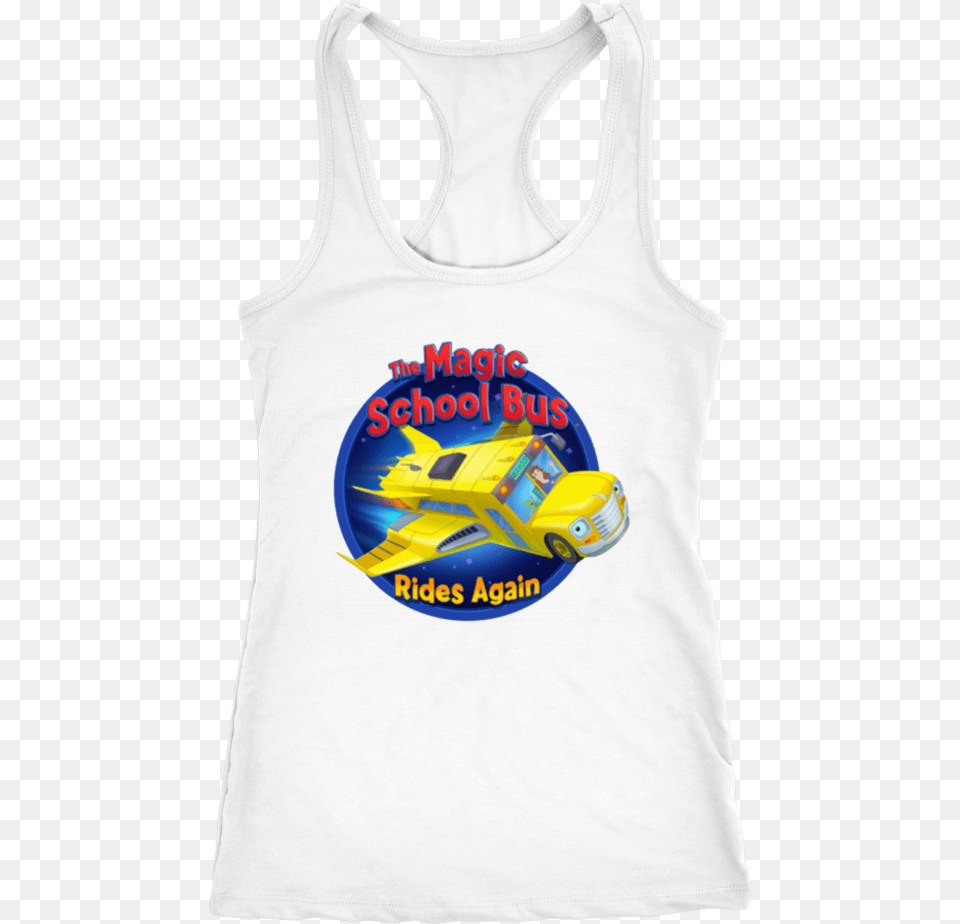 The Magic School Bus Rides Again Shirt Active Tank, Clothing, Tank Top, Car, Transportation Png Image