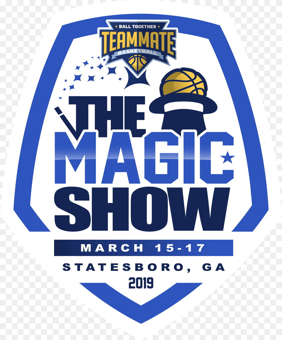The Magic Show March 15 17 Statesboro Ga Georgia Teammate Basketball Pres The Magic Show, Badge, Logo, Symbol, Sticker Free Png Download
