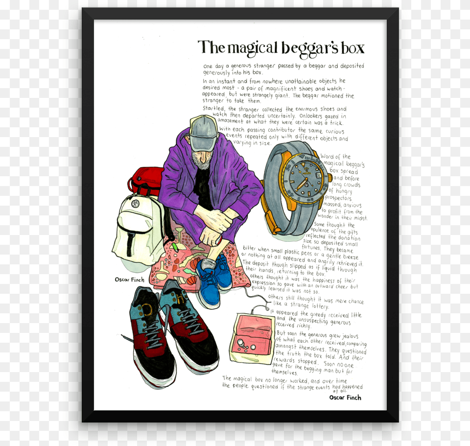 The Magical Beggar39s Box Beggar39s Box, Clothing, Shoe, Footwear, Adult Png