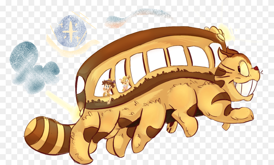 The Magical Catbus Totoro Cat Bus, Animal, Invertebrate, Insect, Honey Bee Free Png