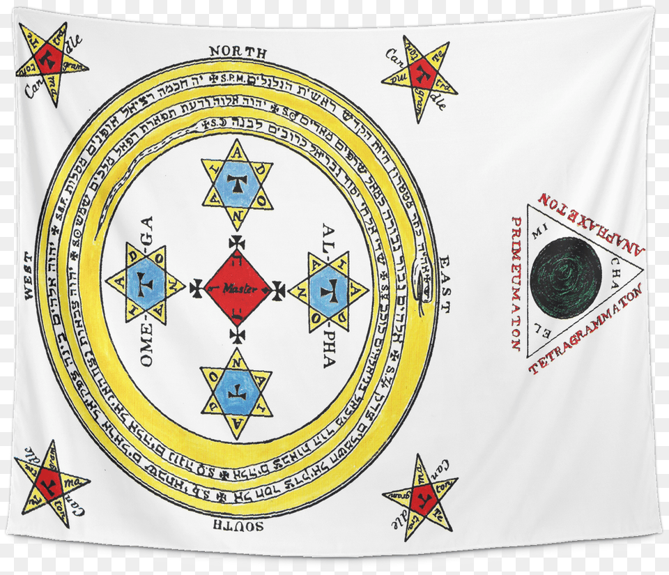 The Magical Circle Of King Solomon Goetia Tapestry Magical Circle Of King Solomon Free Png