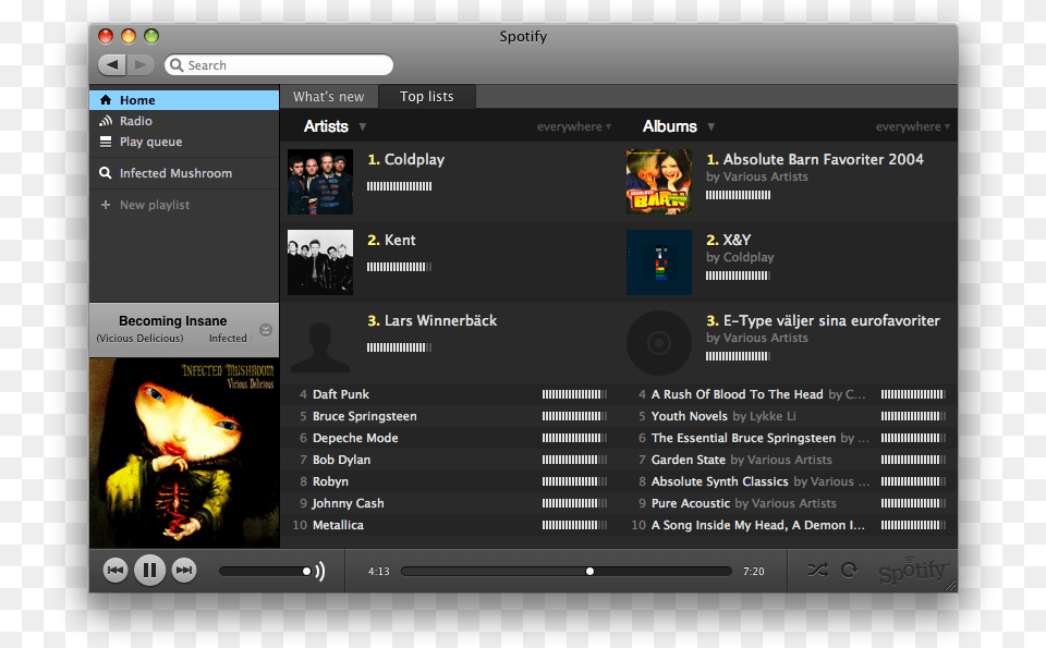 The Main Album View Looks Like The Following Macos Spotify, File, Webpage, Person, Baby Free Png