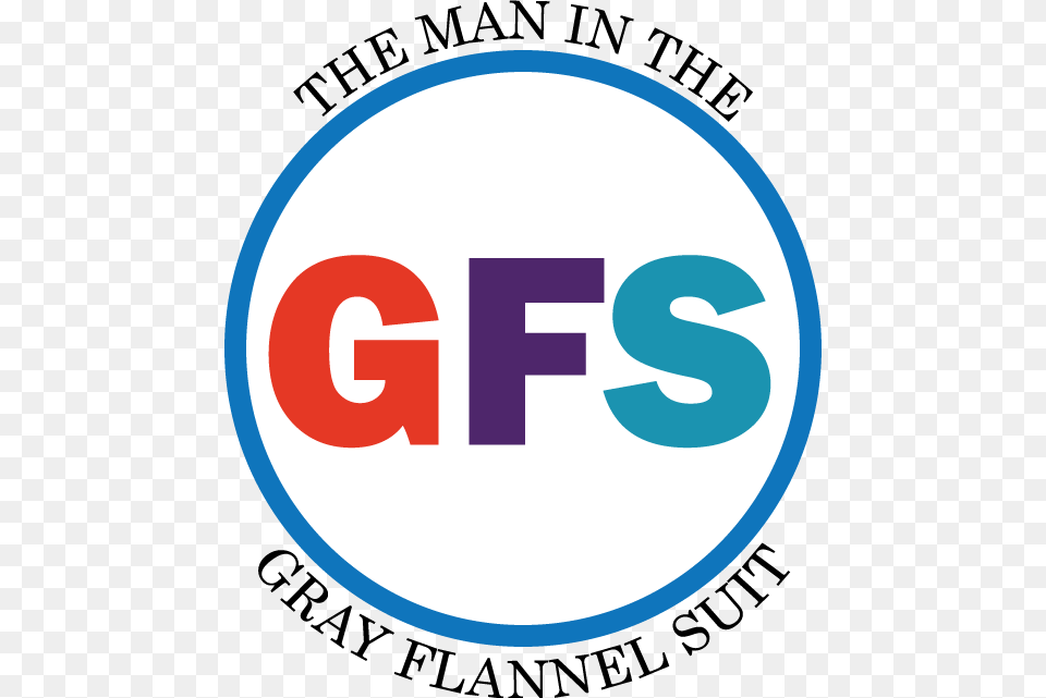 The Man In The Gray Flannel Suit Gfs Logo Circle, Disk Png Image