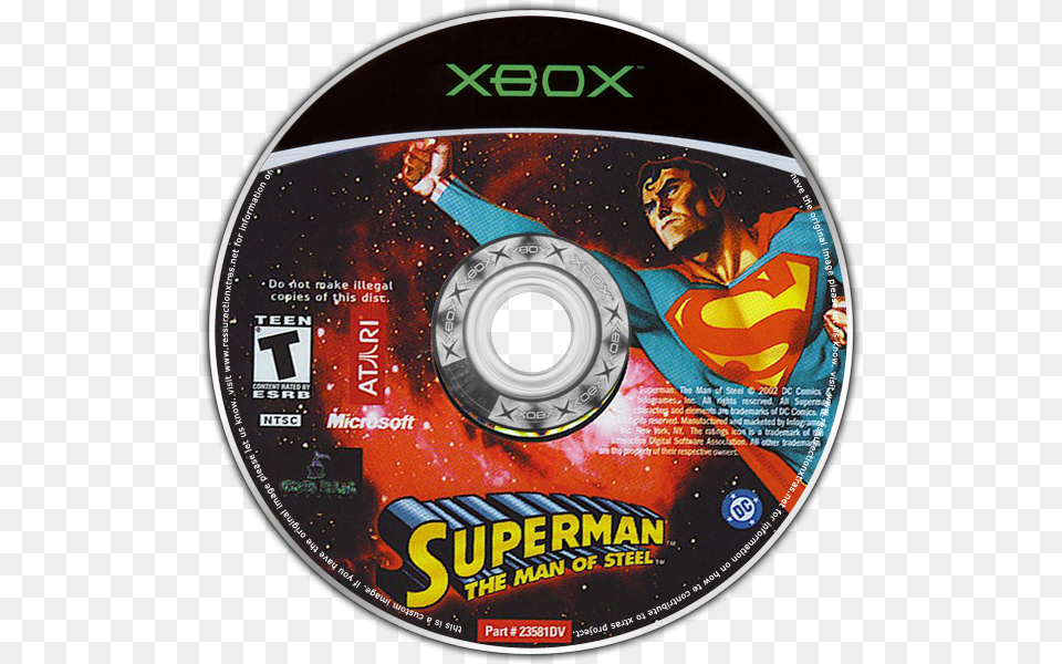 The Man Of Steel Pacman World 3 Xbox Cover, Disk, Dvd, Adult, Female Free Png Download