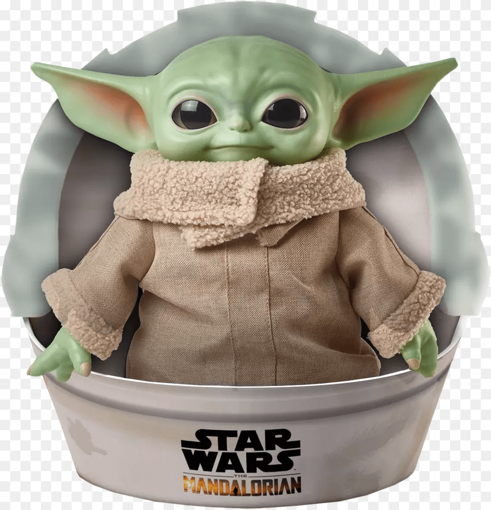 The Mandalorian Baby Yoda Plush Toy, Person, Alien Png Image