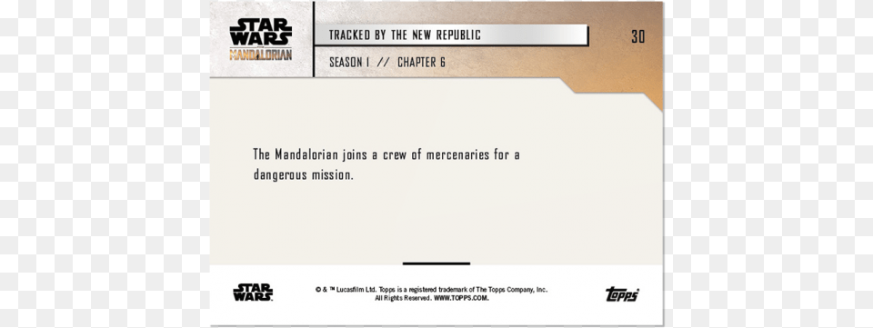 The Mandalorian Topps Now 5 Card Pack Quotstar Wars Clone Warsquot 2003, Text, Document Png Image