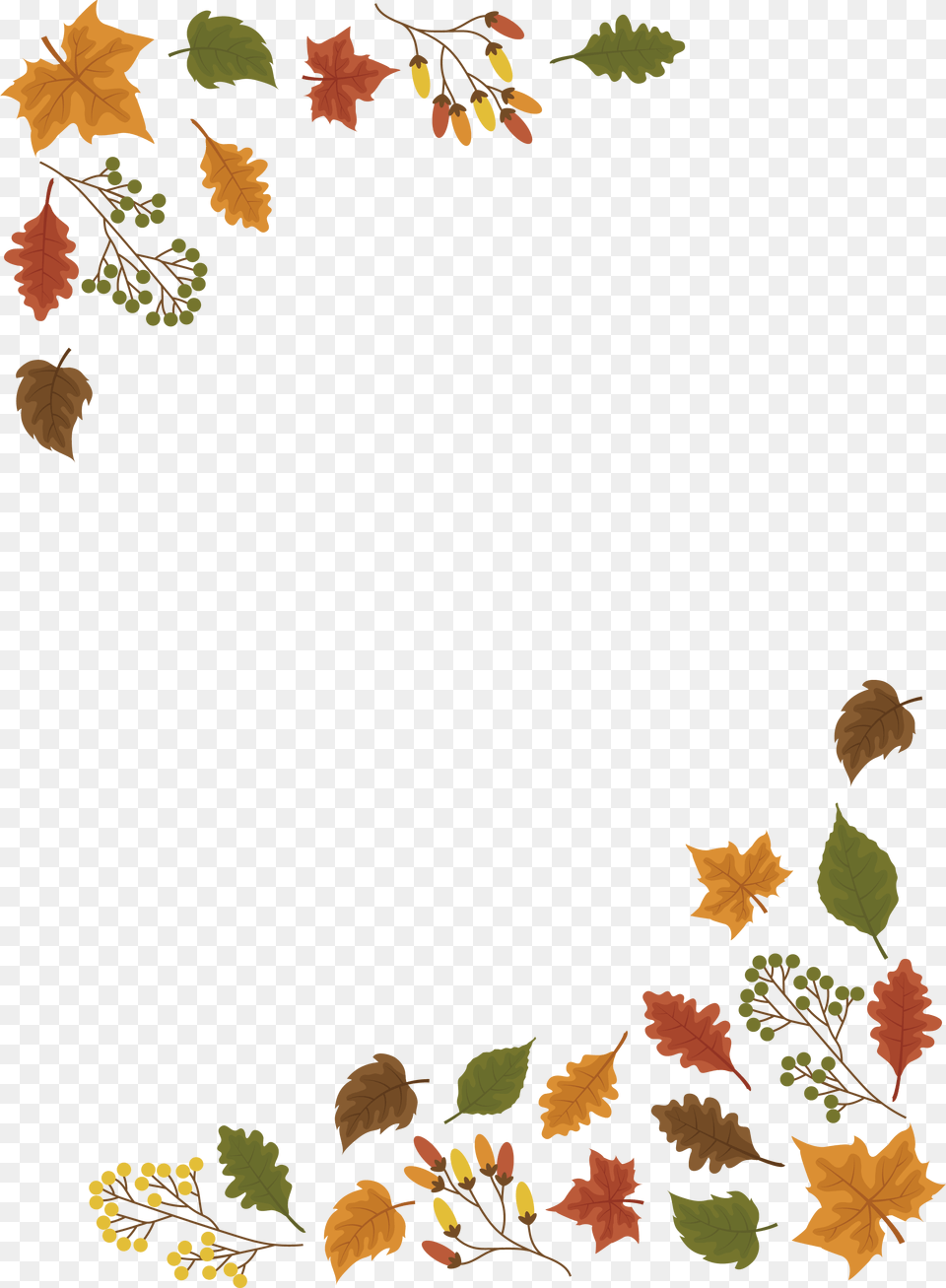 The Maple Leaf Border Fall Flyer, Plant, Tree, Maple Leaf, Pattern Free Png