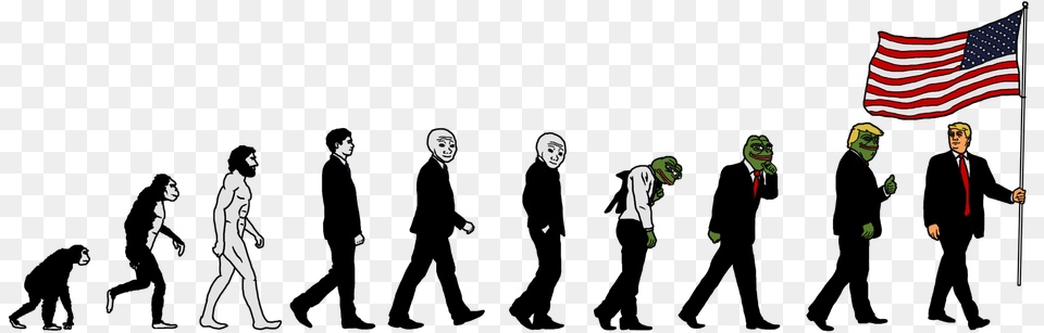 The March Of The Memes Human Progress Memes, Person, People, Flag, Face Free Transparent Png