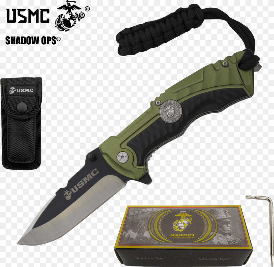 The Marine Socom Co39ops Flip Usmc Officially Licensed Marine Corps Knives, Blade, Dagger, Knife, Weapon Free Png Download