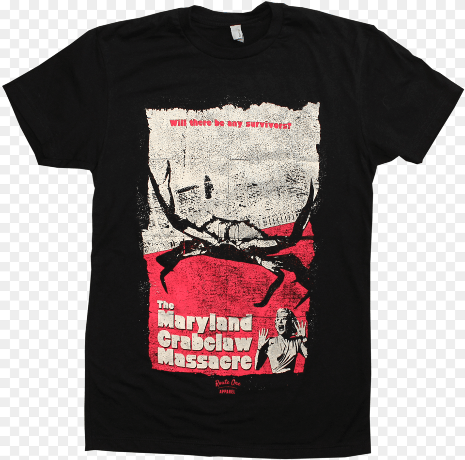 The Maryland Crabclaw Massacre Shirt Active Shirt, Clothing, T-shirt, Adult, Female Png Image