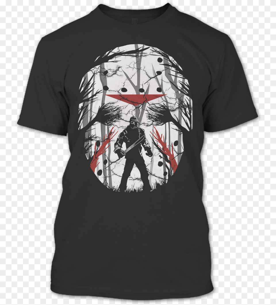 The Masks Of Jason Voorhees Halloween T Shirt Cool Jason Voorhees, Clothing, T-shirt, Adult, Male Free Transparent Png